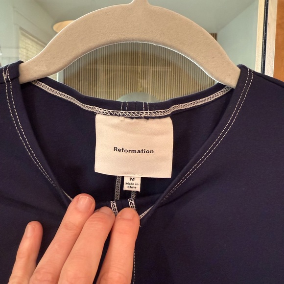 Reformation Dark Blue Tank Top - Picture 3 of 5